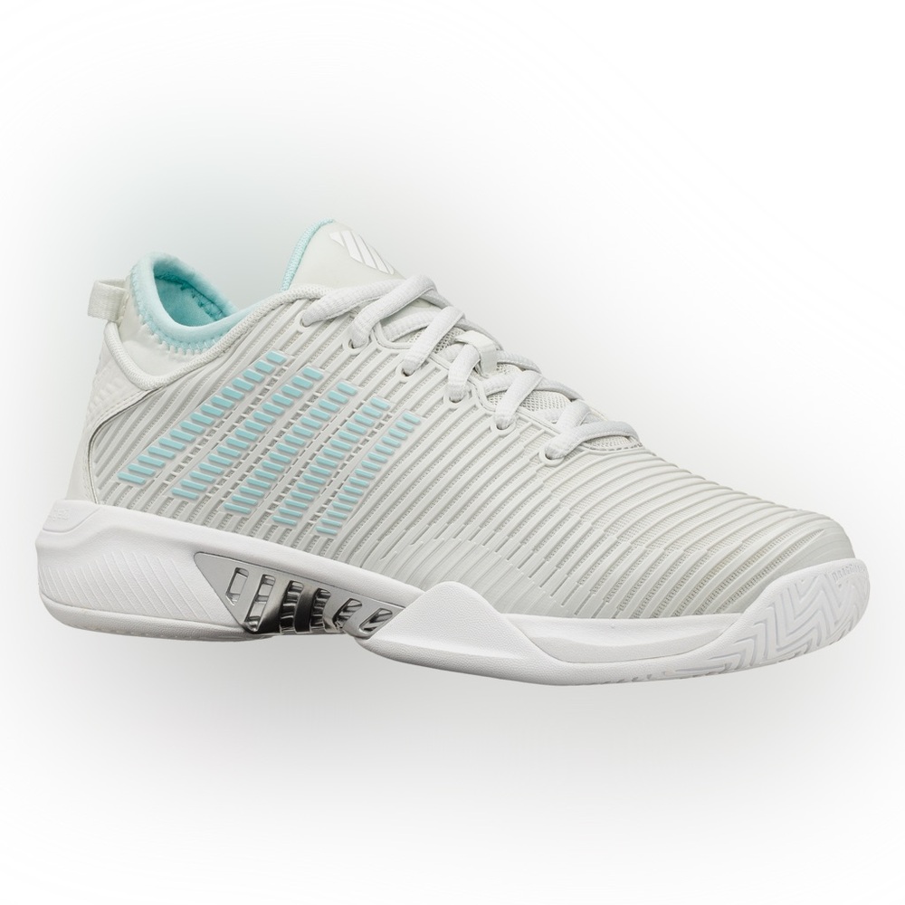 K-Swiss White and Blue Athletic Shoes for Performance: Hypercourt Supreme